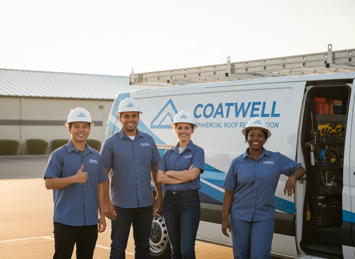 Commercial roof coating company in Derby, NY